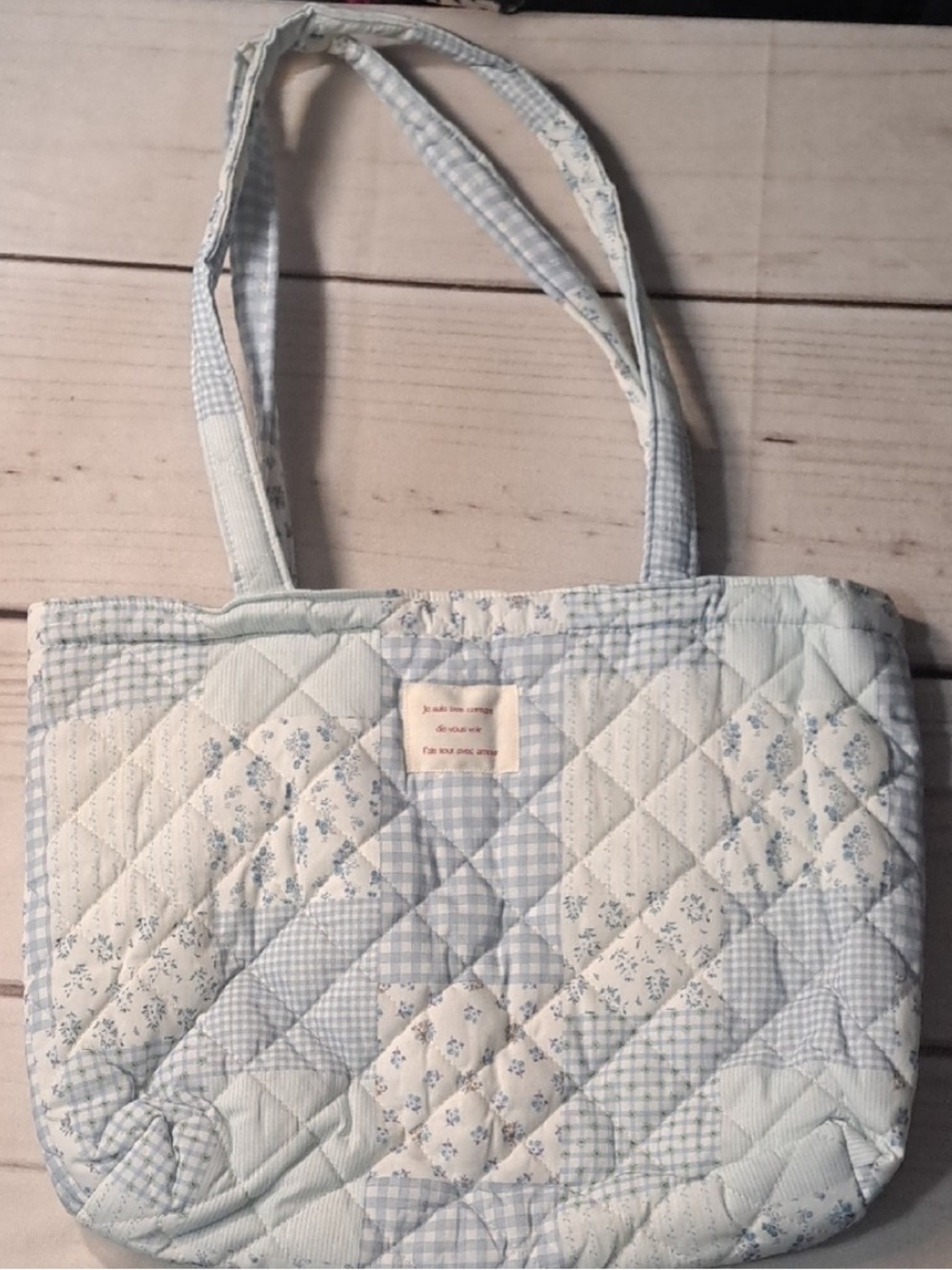 Quilted Patchwork Tote Bag